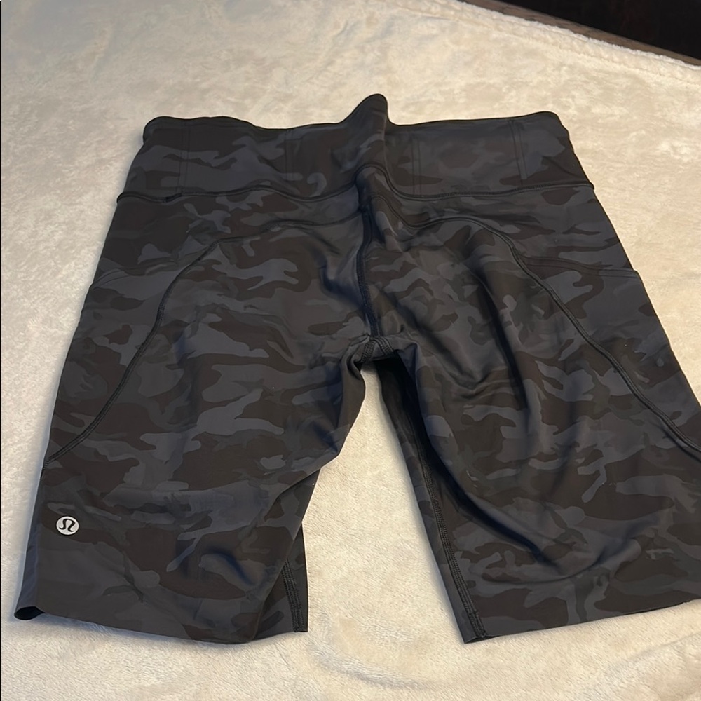 lululemon athletica Black Camo Athletic Shorts
